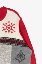 Reindeer Fair Isle Vintage Ugly Christmas Cardigan (1990s)