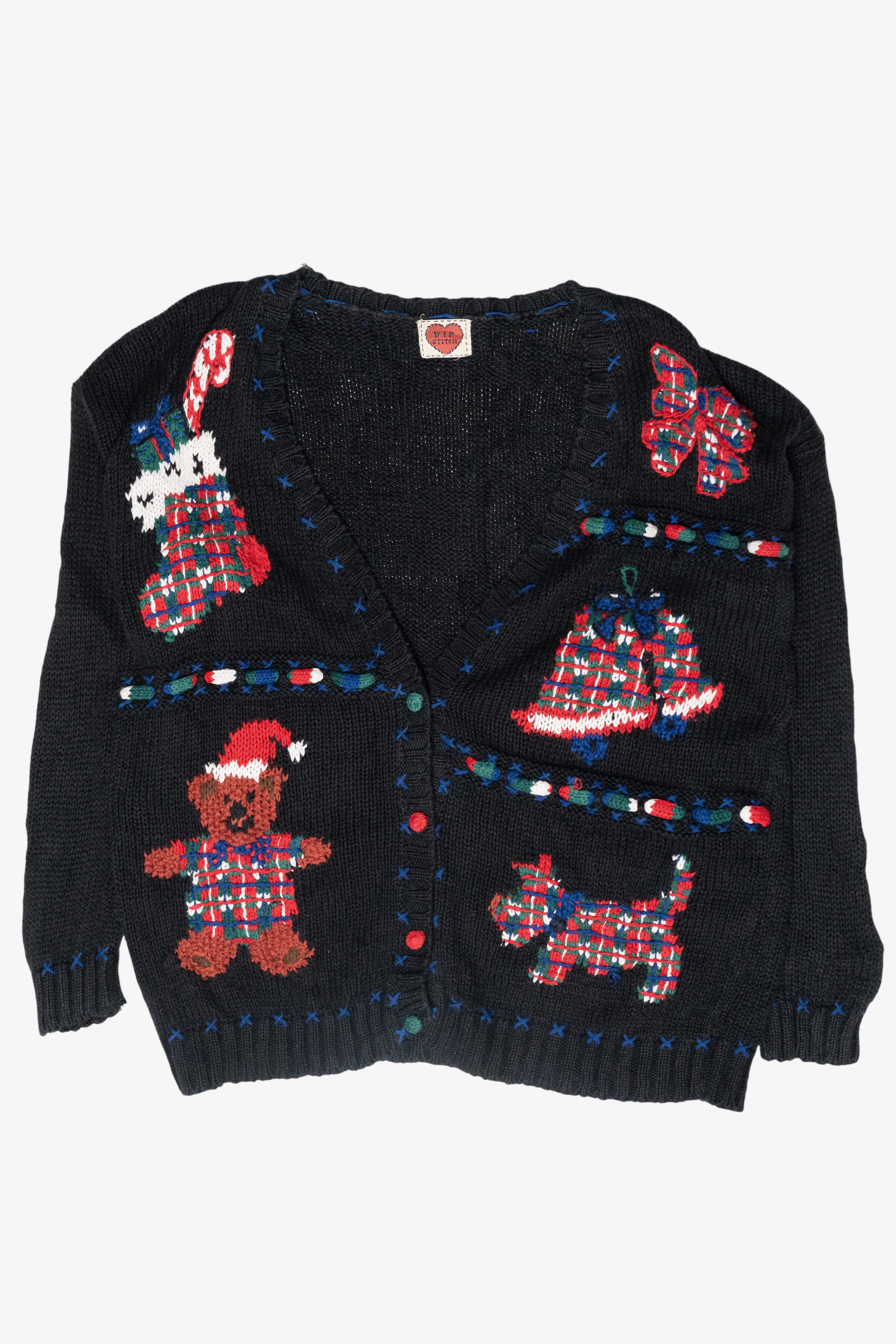 Bears Handmade Vintage Ugly Christmas Sweater (1980s)