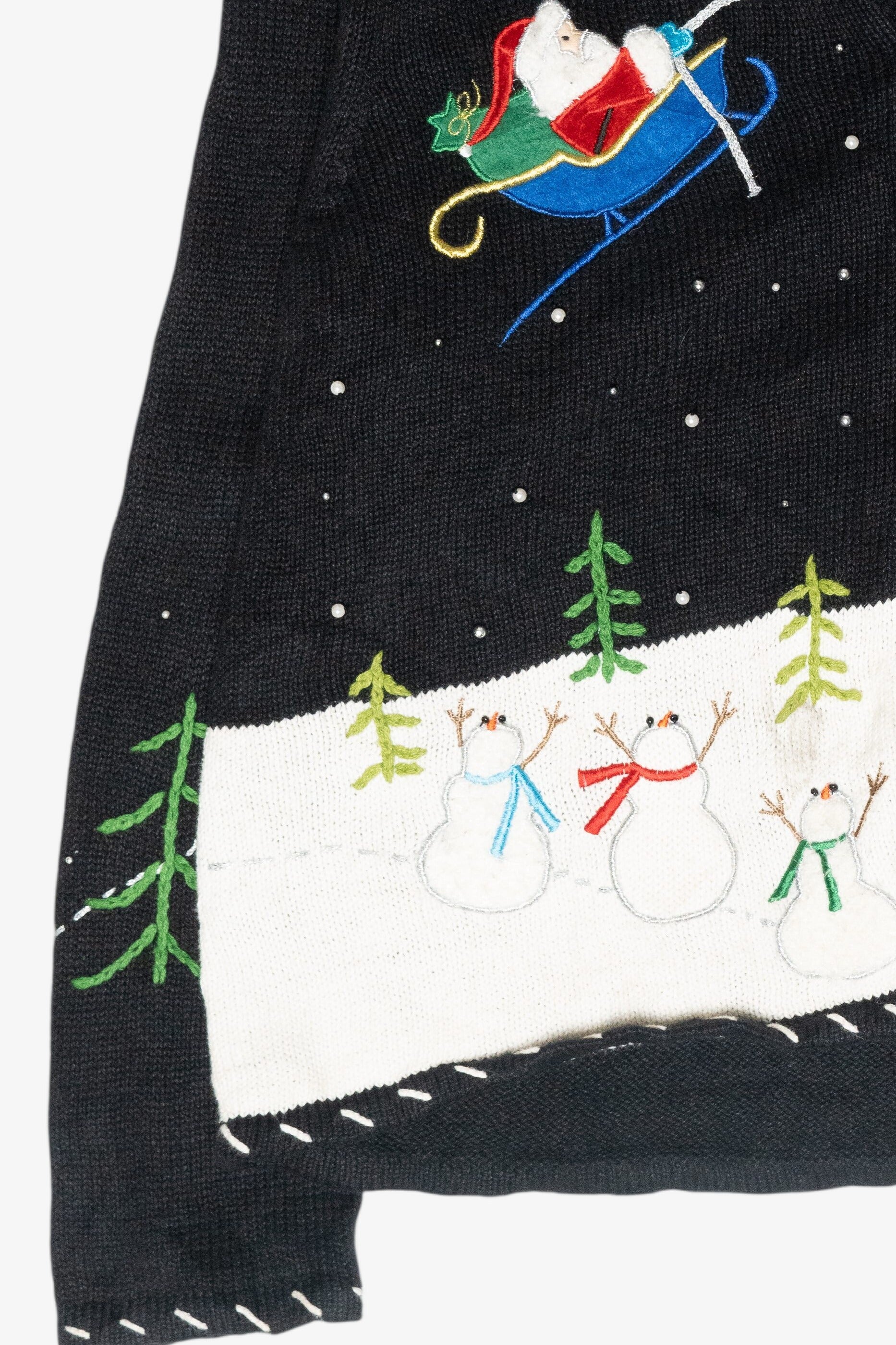 Sleigh Ride Vintage Ugly Christmas Cardigan (2000s)