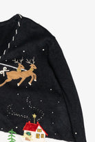 Sleigh Ride Vintage Ugly Christmas Cardigan (2000s)