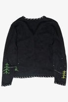 Sleigh Ride Vintage Ugly Christmas Cardigan (2000s)