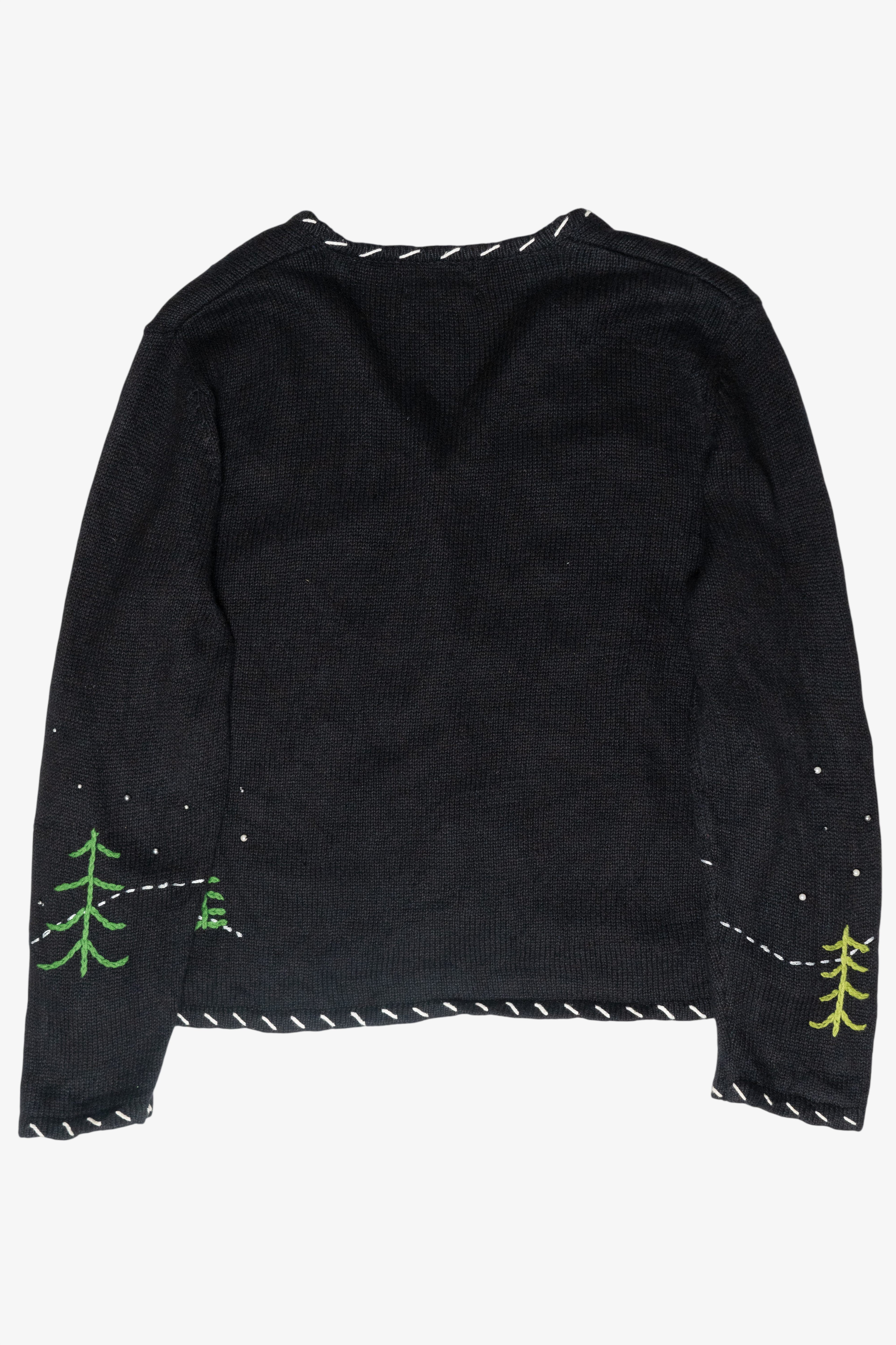 Sleigh Ride Vintage Ugly Christmas Cardigan (2000s)