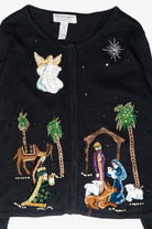 Nativity Scene Vintage Ugly Christmas Sweater (2000s)