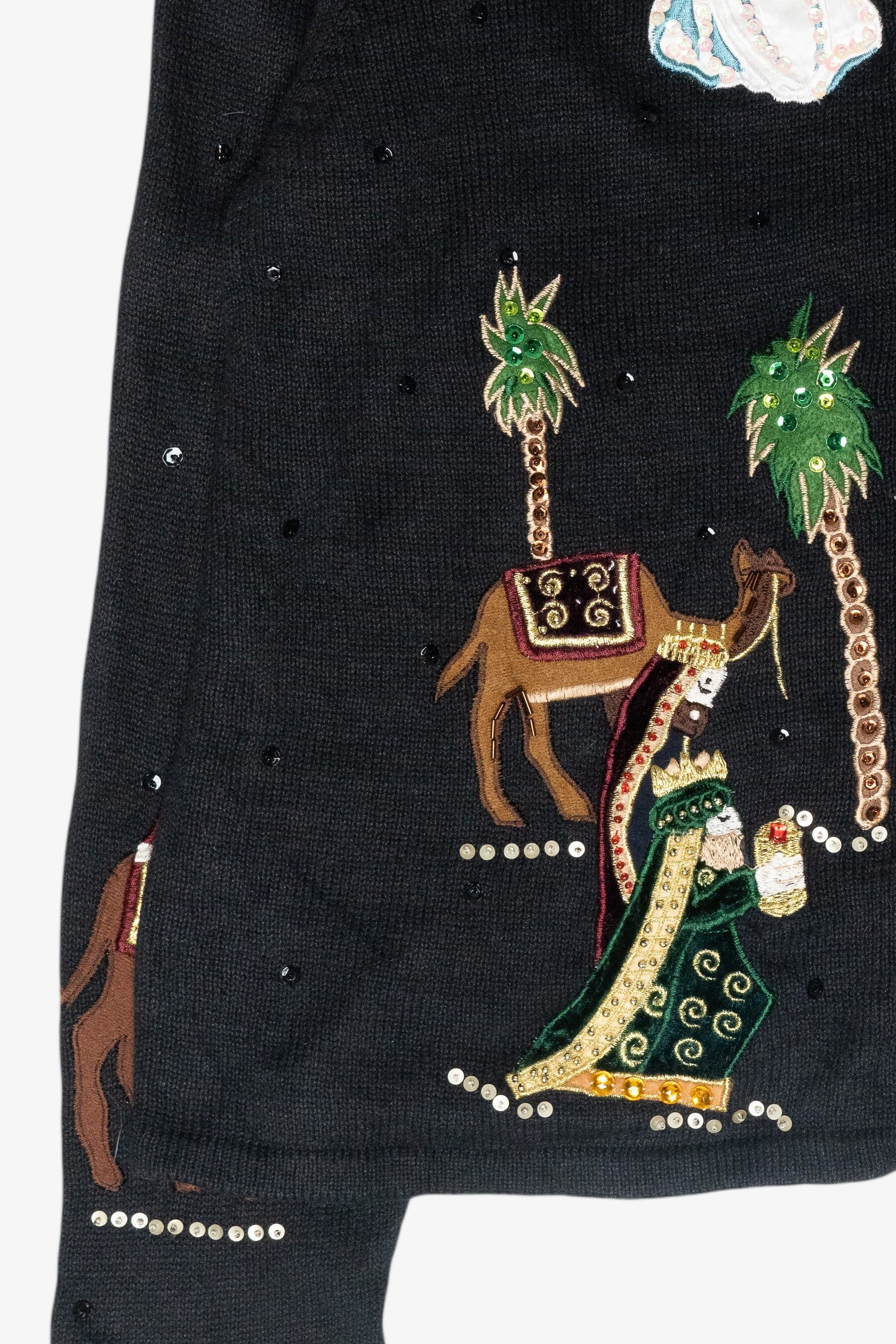 Nativity Scene Vintage Ugly Christmas Sweater (2000s)