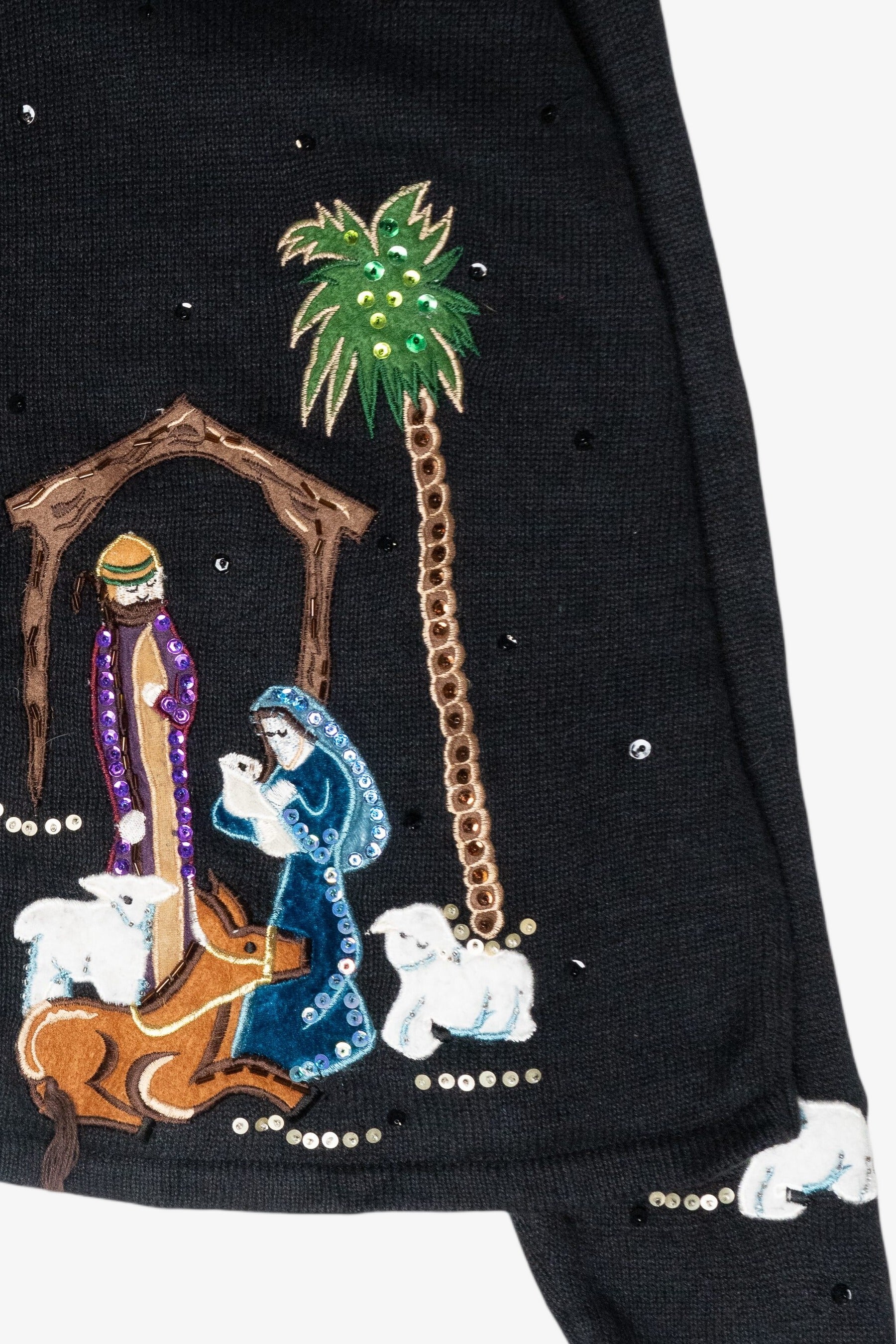 Nativity Scene Vintage Ugly Christmas Sweater (2000s)