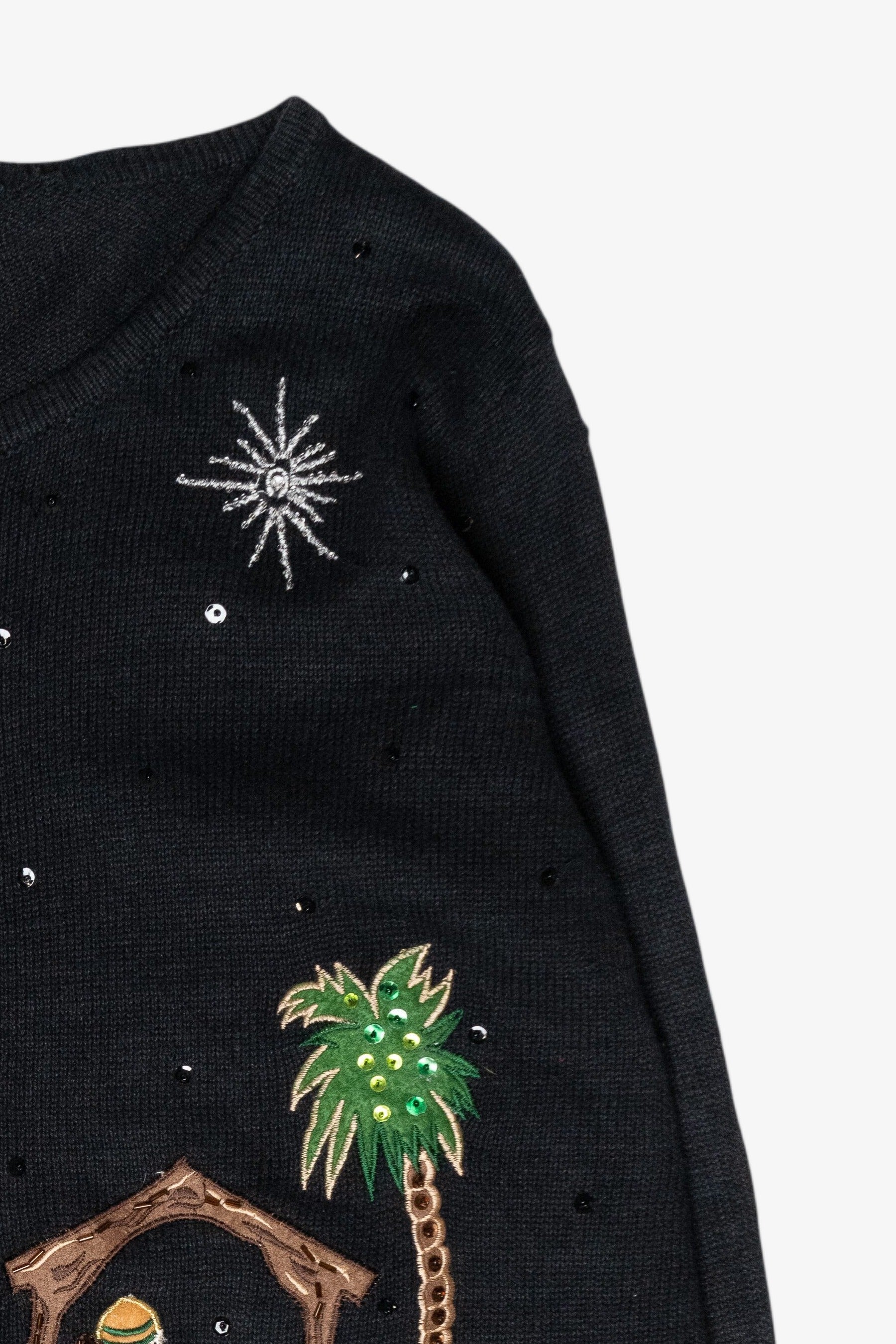 Nativity Scene Vintage Ugly Christmas Sweater (2000s)