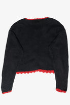 Hats and Mittens Crochet Trim Vintage Ugly Christmas Sweater (1990s)