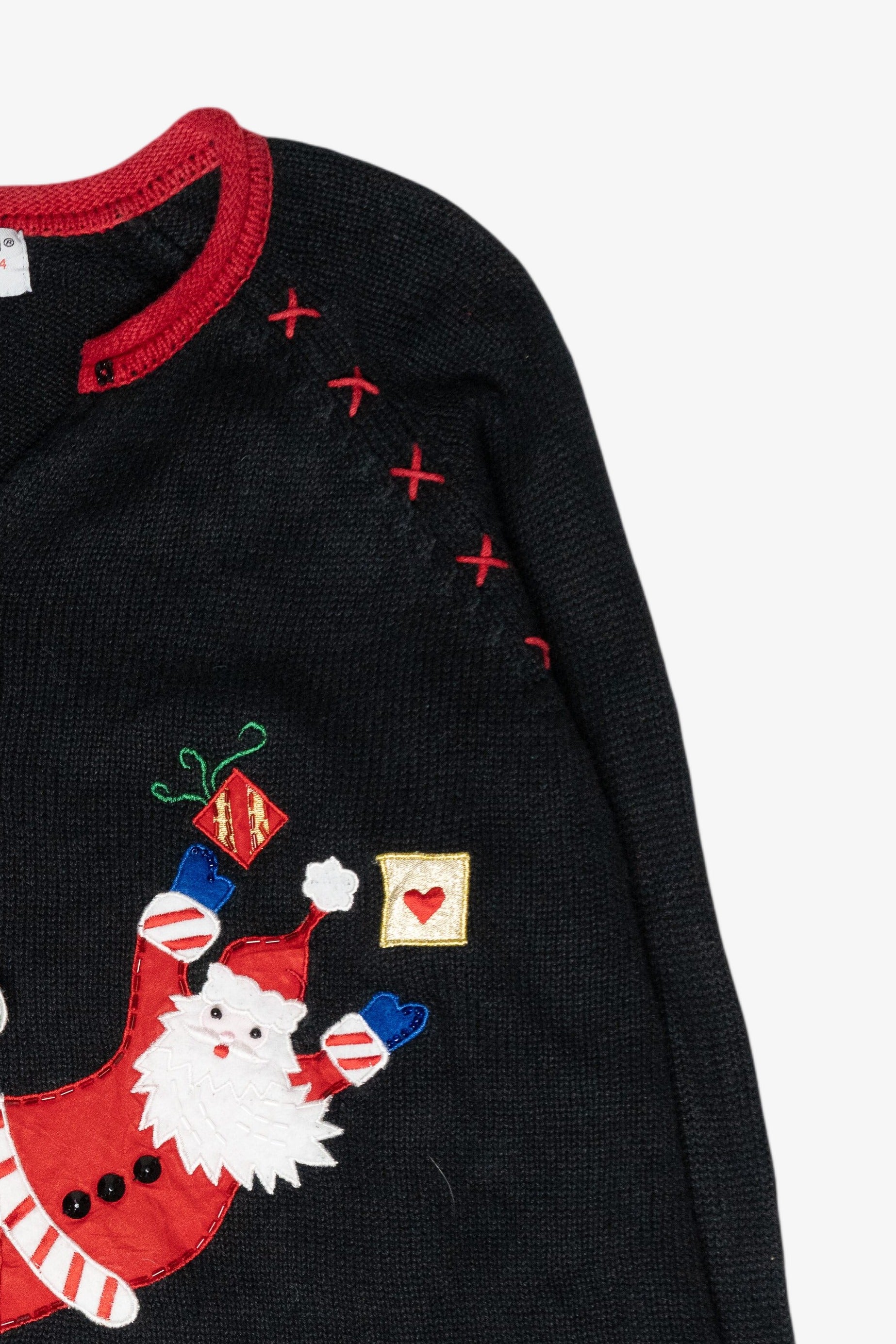 Silly Santas Vintage Ugly Christmas Cardigan (2000s)