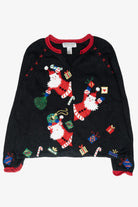 Silly Santas Vintage Ugly Christmas Cardigan (2000s)