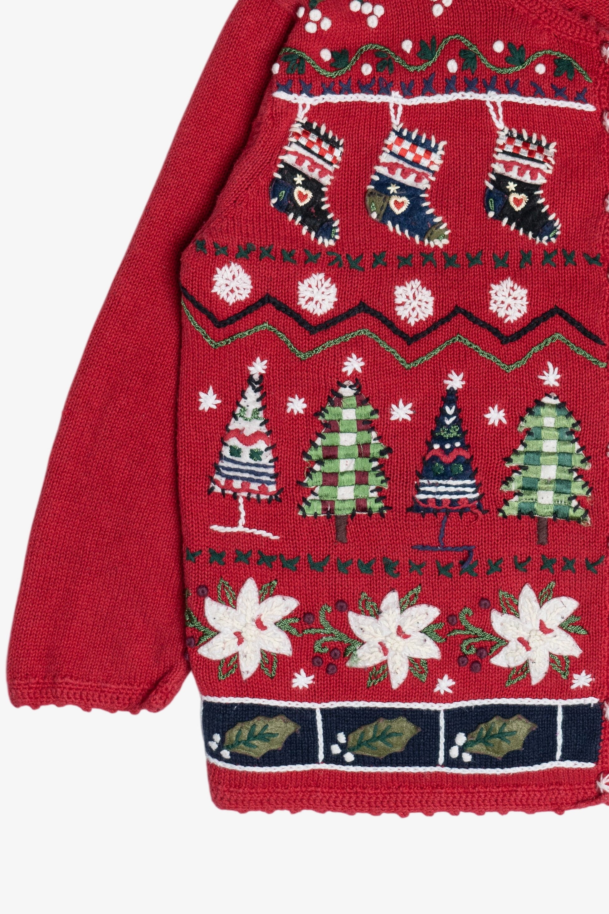 Vintage Red Tiara International Ugly Christmas Sweater (1990s)