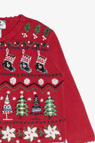 Vintage Red Tiara International Ugly Christmas Sweater (1990s)