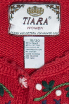 Vintage Red Tiara International Ugly Christmas Sweater (1990s)