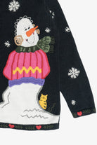 Vintage Snowmen Ugly Christmas Sweater (1990s)