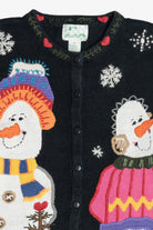Vintage Snowmen Ugly Christmas Sweater (1990s)