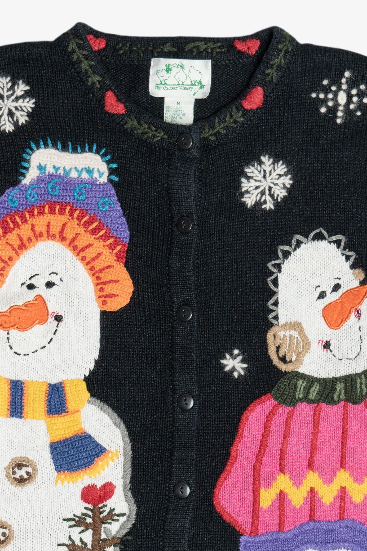 Vintage Snowmen Ugly Christmas Sweater (1990s)
