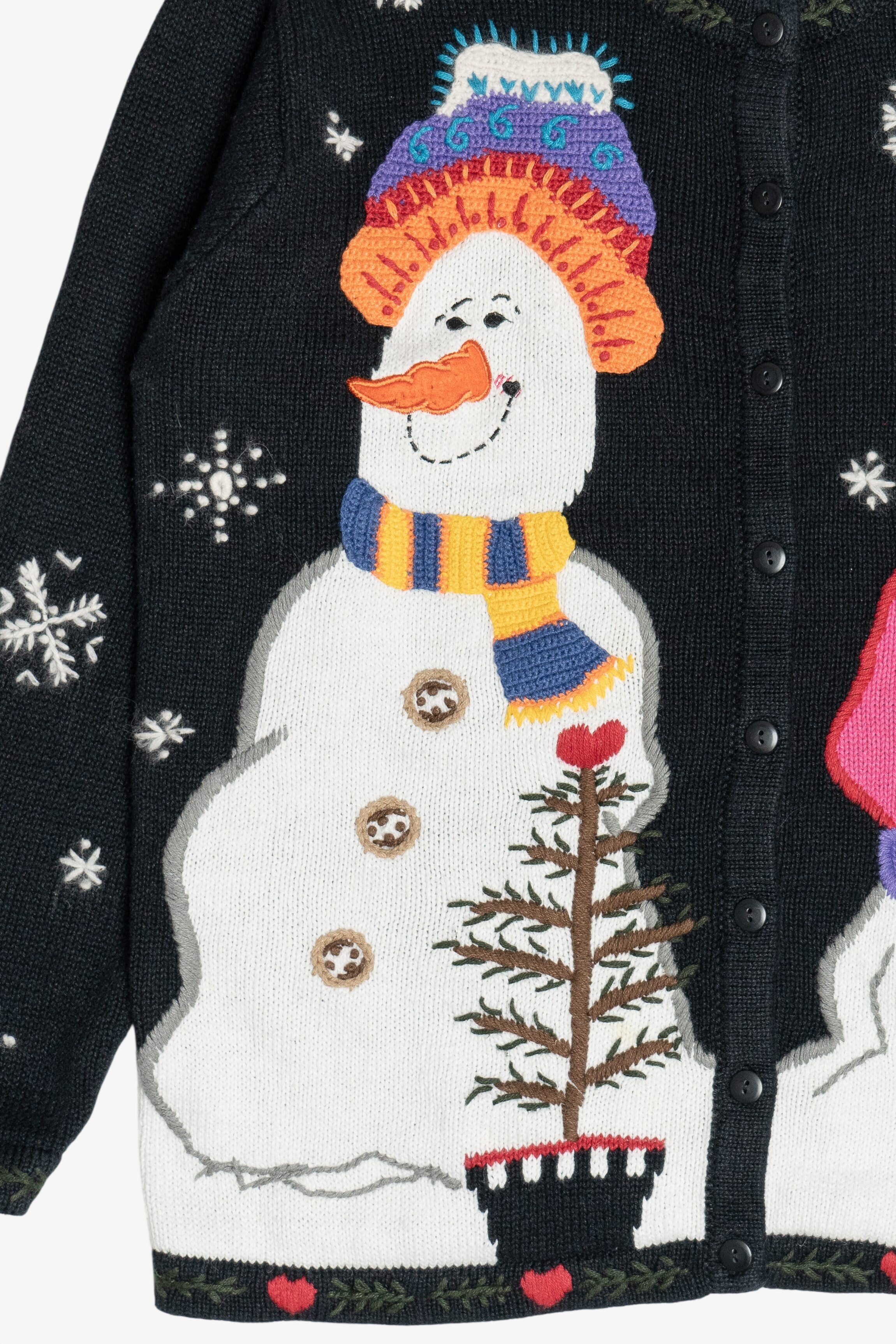 Vintage Snowmen Ugly Christmas Sweater (1990s)