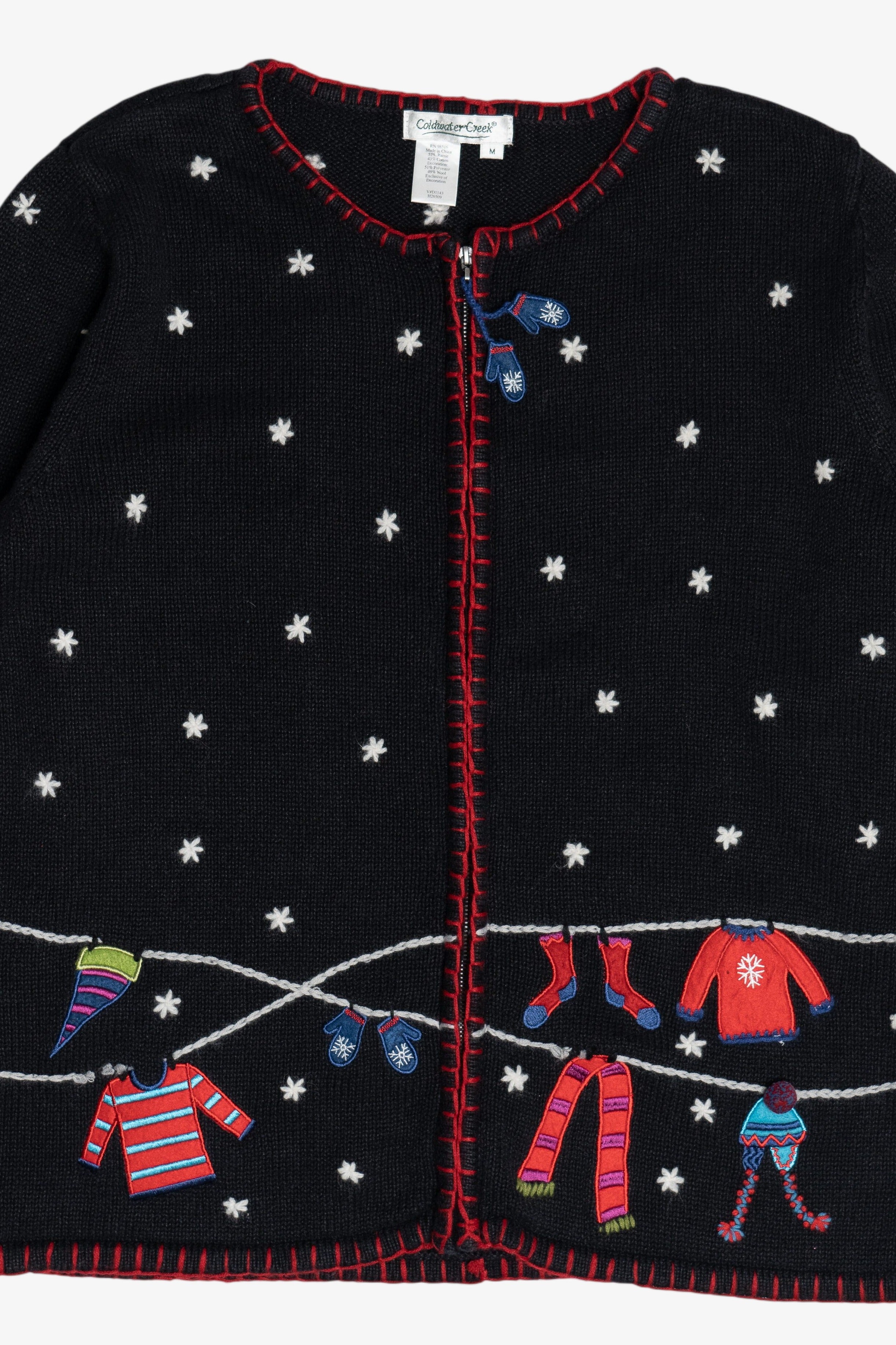 Vintage Coldwater Creek Winter Clothing Ugly Christmas Sweater (2000s)
