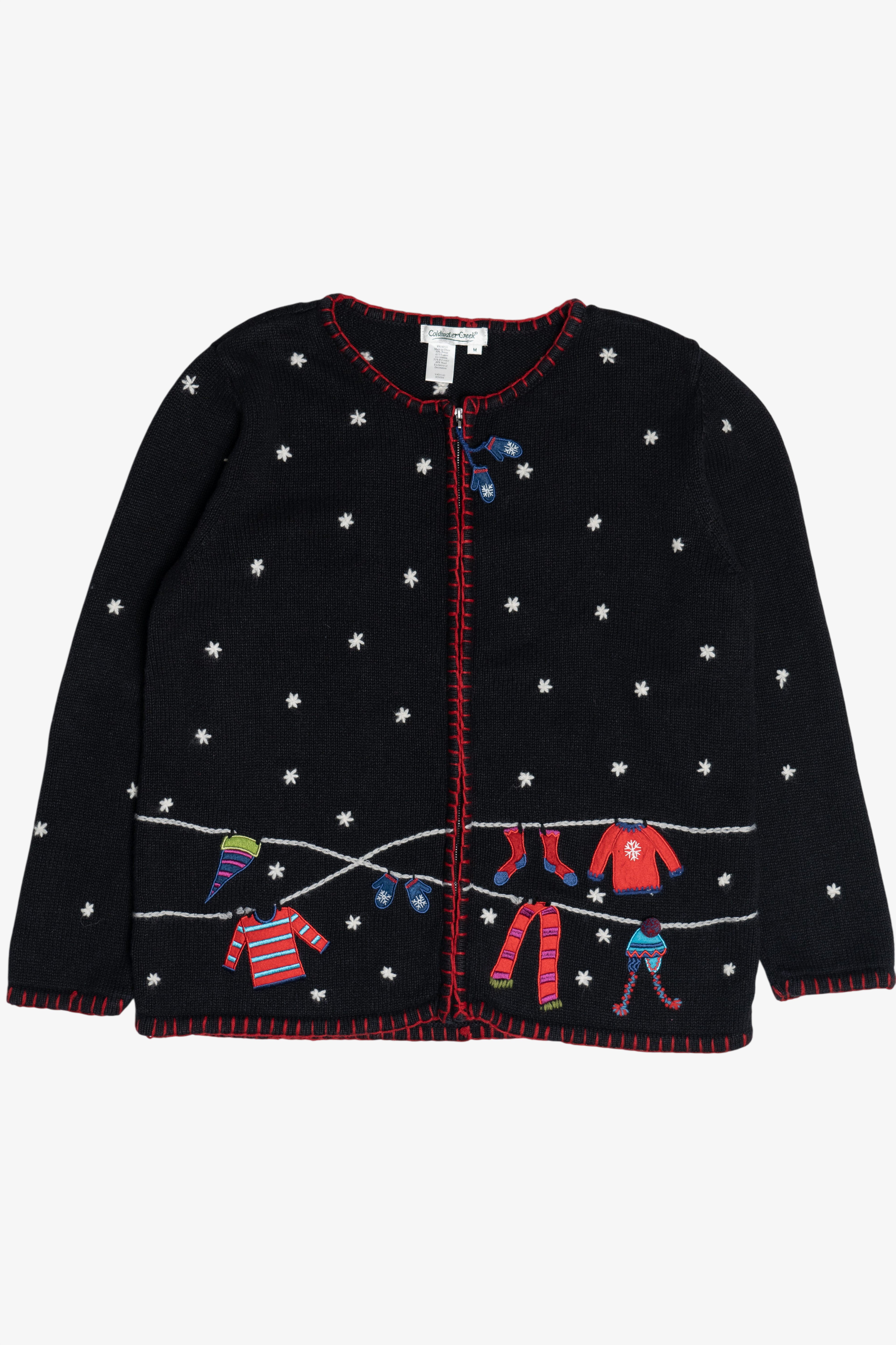 Vintage Coldwater Creek Winter Clothing Ugly Christmas Sweater (2000s)