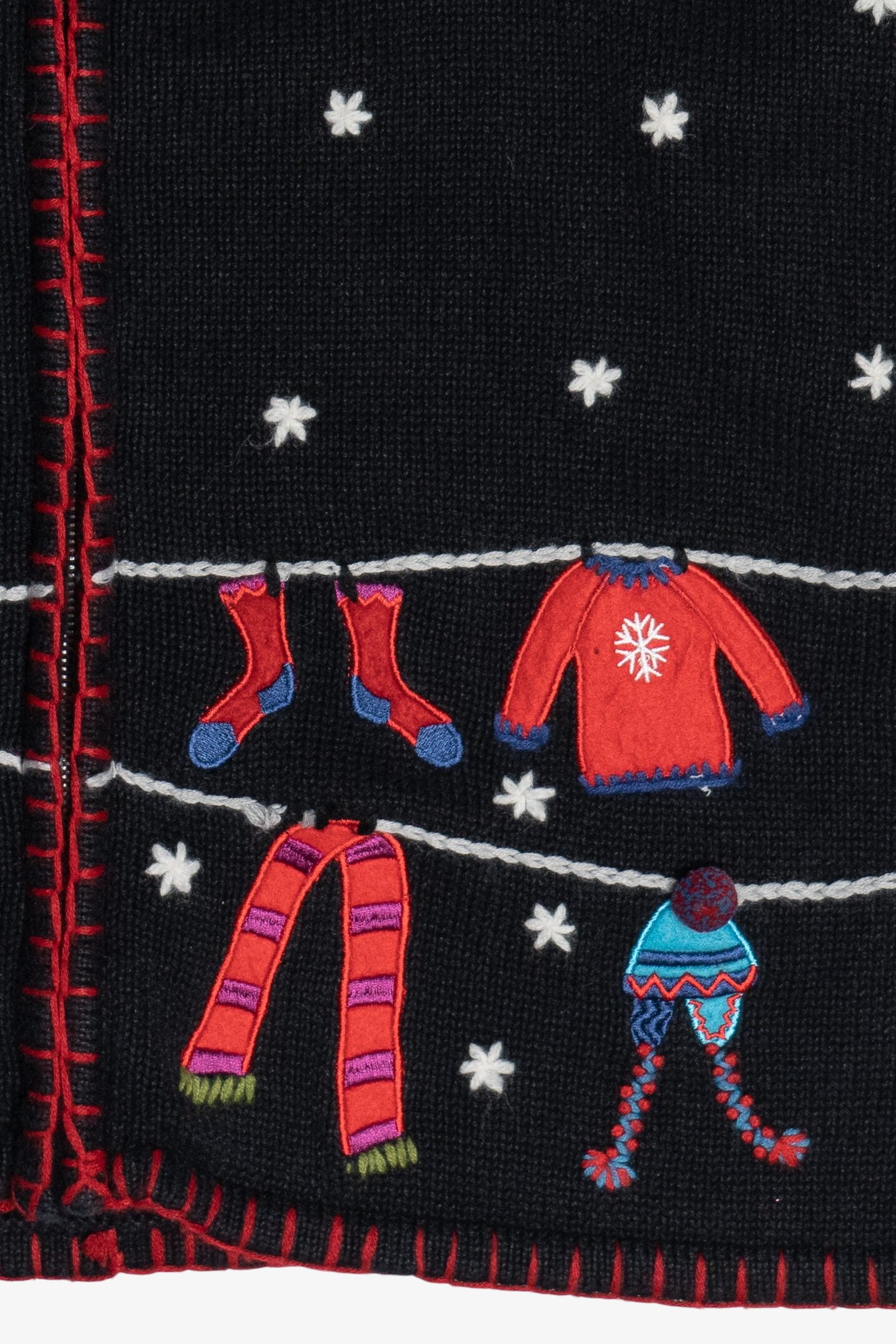 Vintage Coldwater Creek Winter Clothing Ugly Christmas Sweater (2000s)
