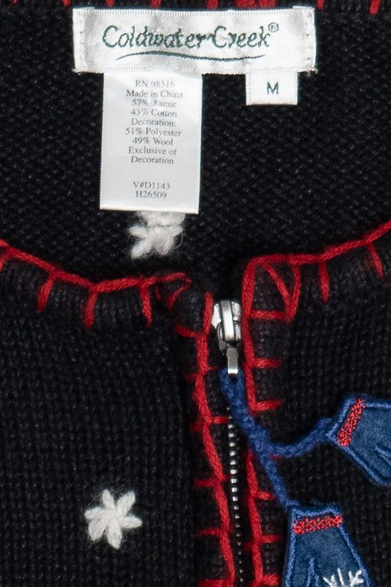 Vintage Coldwater Creek Winter Clothing Ugly Christmas Sweater (2000s)