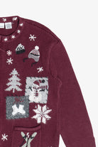 Vintage Snow Day Activities Croft & Barrow Ugly Christmas Sweater (1990s)