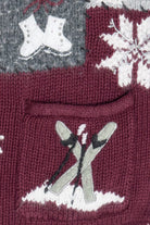 Vintage Snow Day Activities Croft & Barrow Ugly Christmas Sweater (1990s)