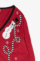 Snowmen Scarves Vintage Ugly Christmas Sweater (1990s)