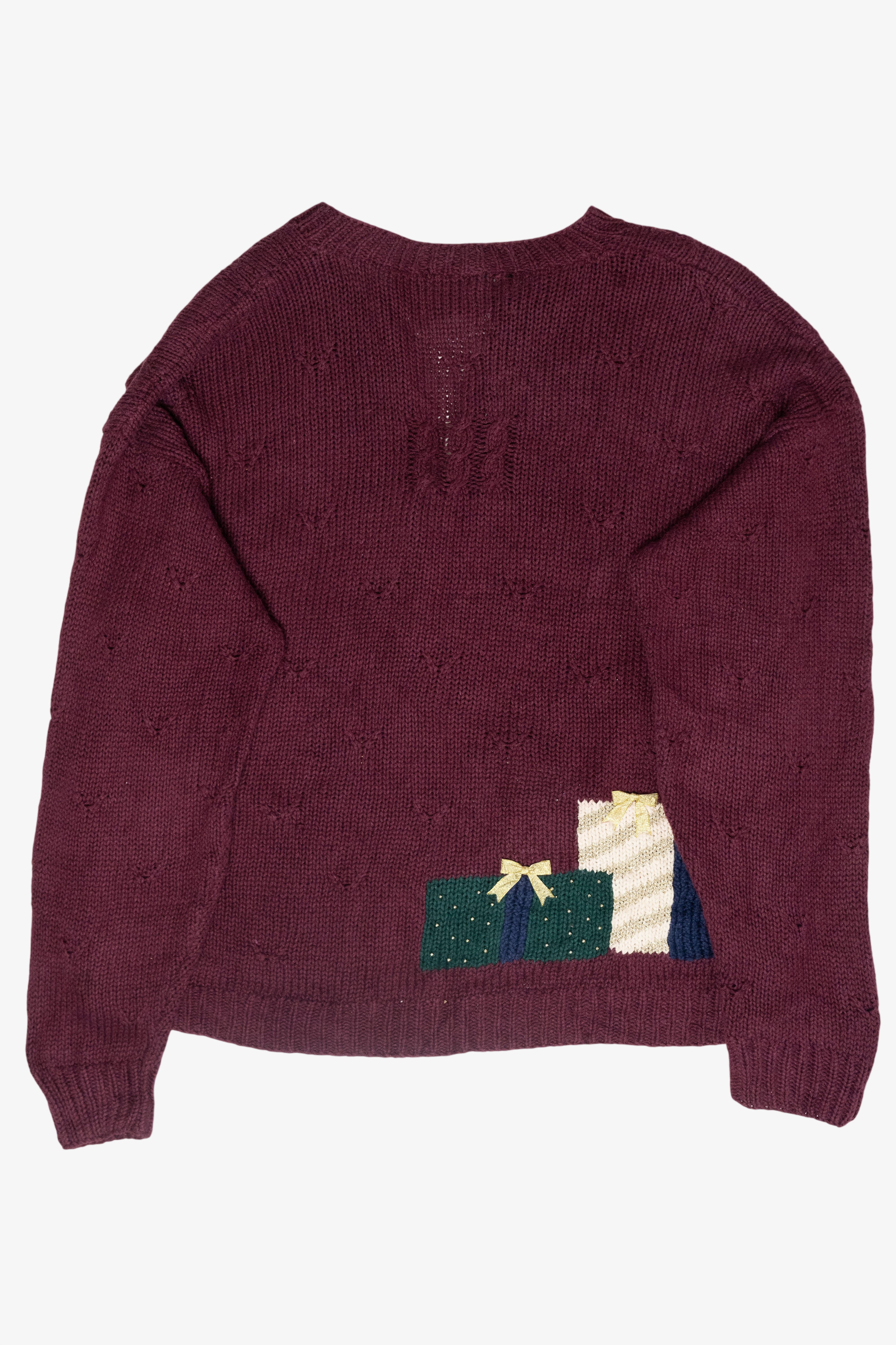 Gift Tree Vintage Ugly Christmas Sweater (1990s)
