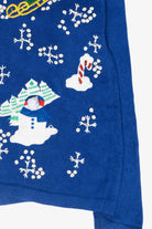 Skiing Santa Vintage Ugly Christmas Sweater (2000s)