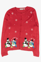 Juggling Snowmen Vintage Ugly Christmas Sweater (2000s)