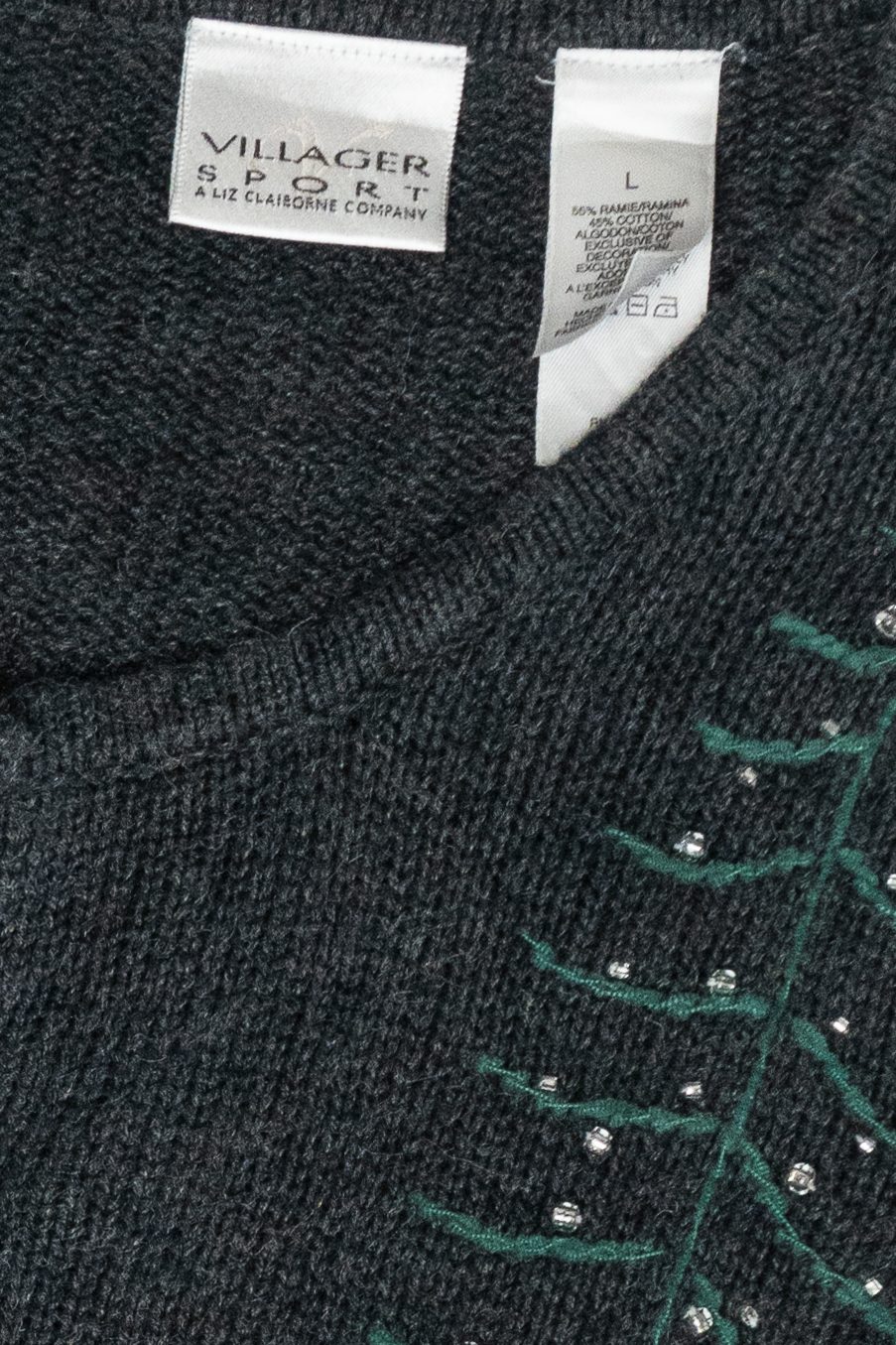 Cozy Candlelight Vintage Ugly Christmas Sweater (1990s)