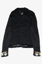 Snowmen Icon Collar Vintage Ugly Christmas Zip Cardigan (2000s)
