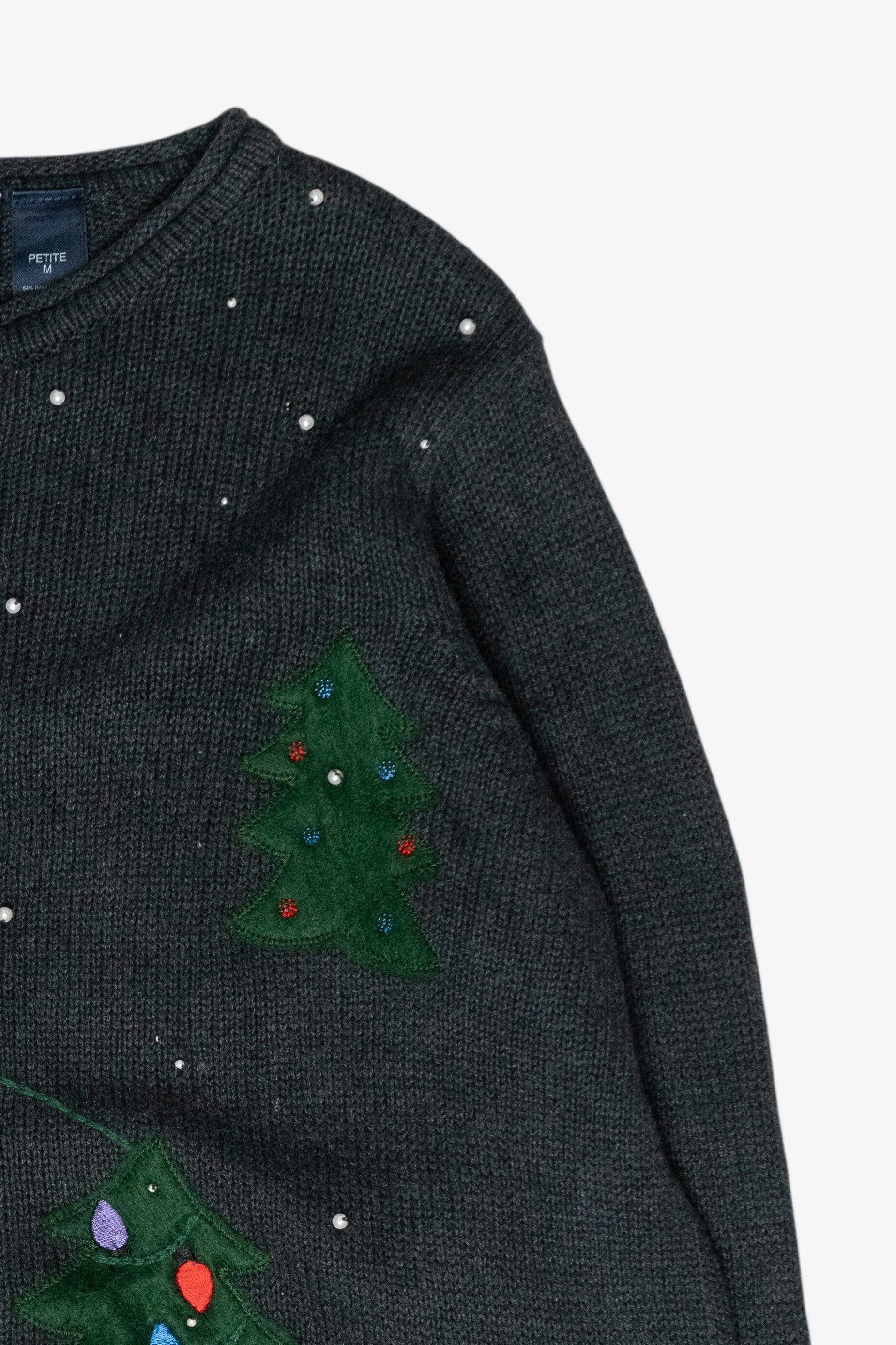Snowmen Vintage Ugly Christmas Zip Cardigan (2000s)