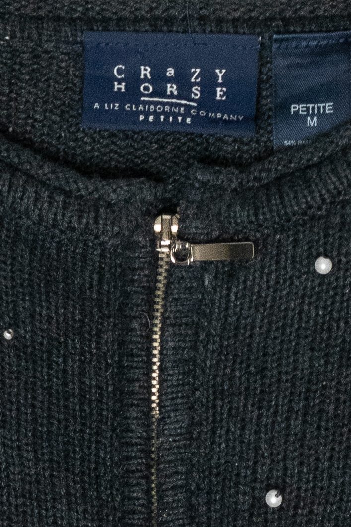 Snowmen Vintage Ugly Christmas Zip Cardigan (2000s)