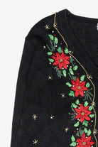 Holly Trim Vintage Ugly Christmas Sweater (2000s)