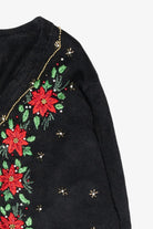 Holly Trim Vintage Ugly Christmas Sweater (2000s)