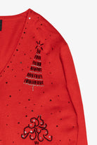 Beaded Trees Vintage Ugly Christmas Sweater (2000s)