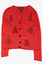 Beaded Trees Vintage Ugly Christmas Sweater (2000s)