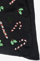 Beaded Candy Canes Vintage Ugly Christmas Sweater (2000s)
