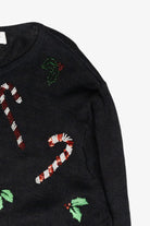 Beaded Candy Canes Vintage Ugly Christmas Sweater (2000s)