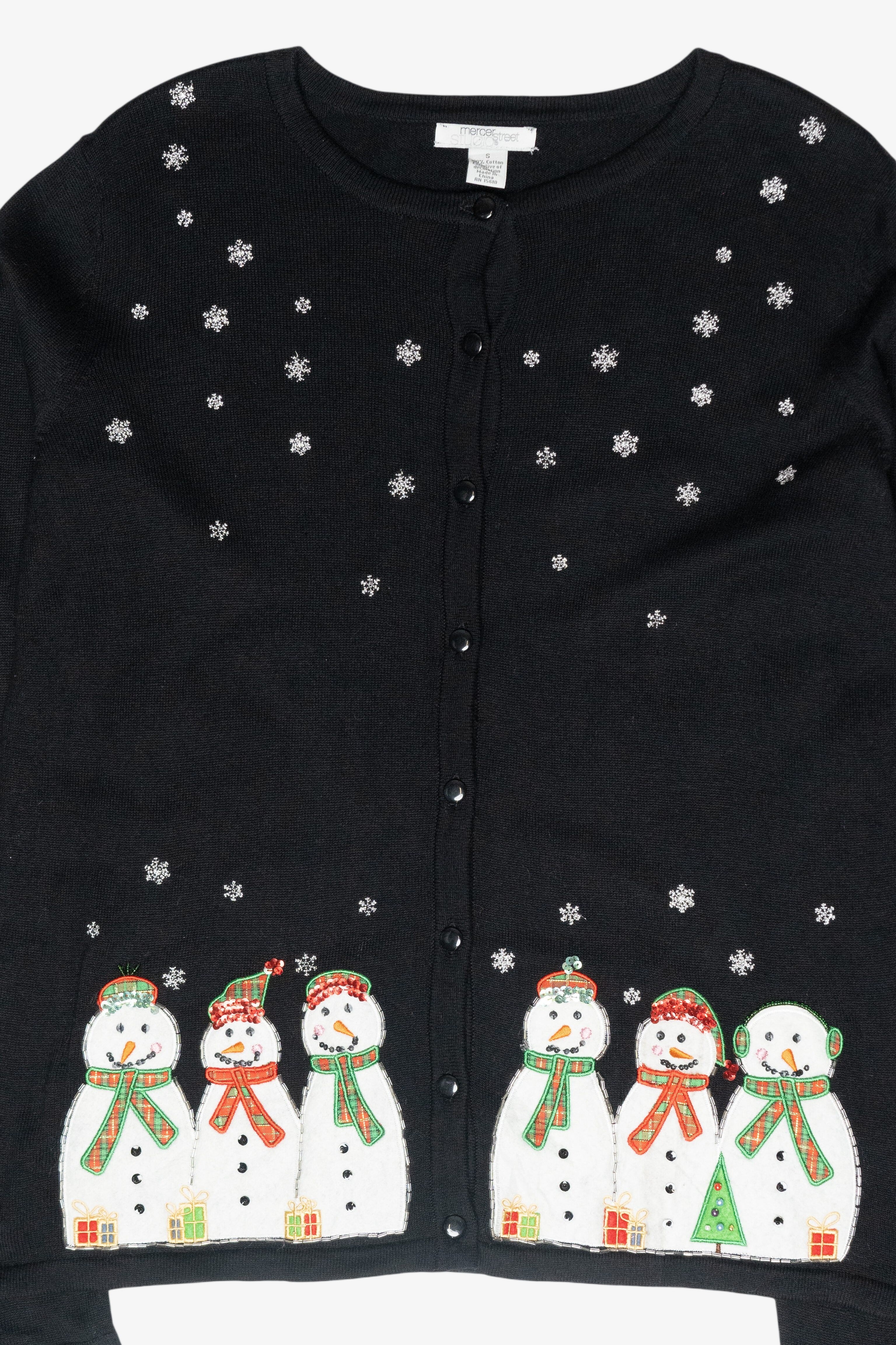Snowmen Friends Vintage Ugly Christmas Sweater (2000s)