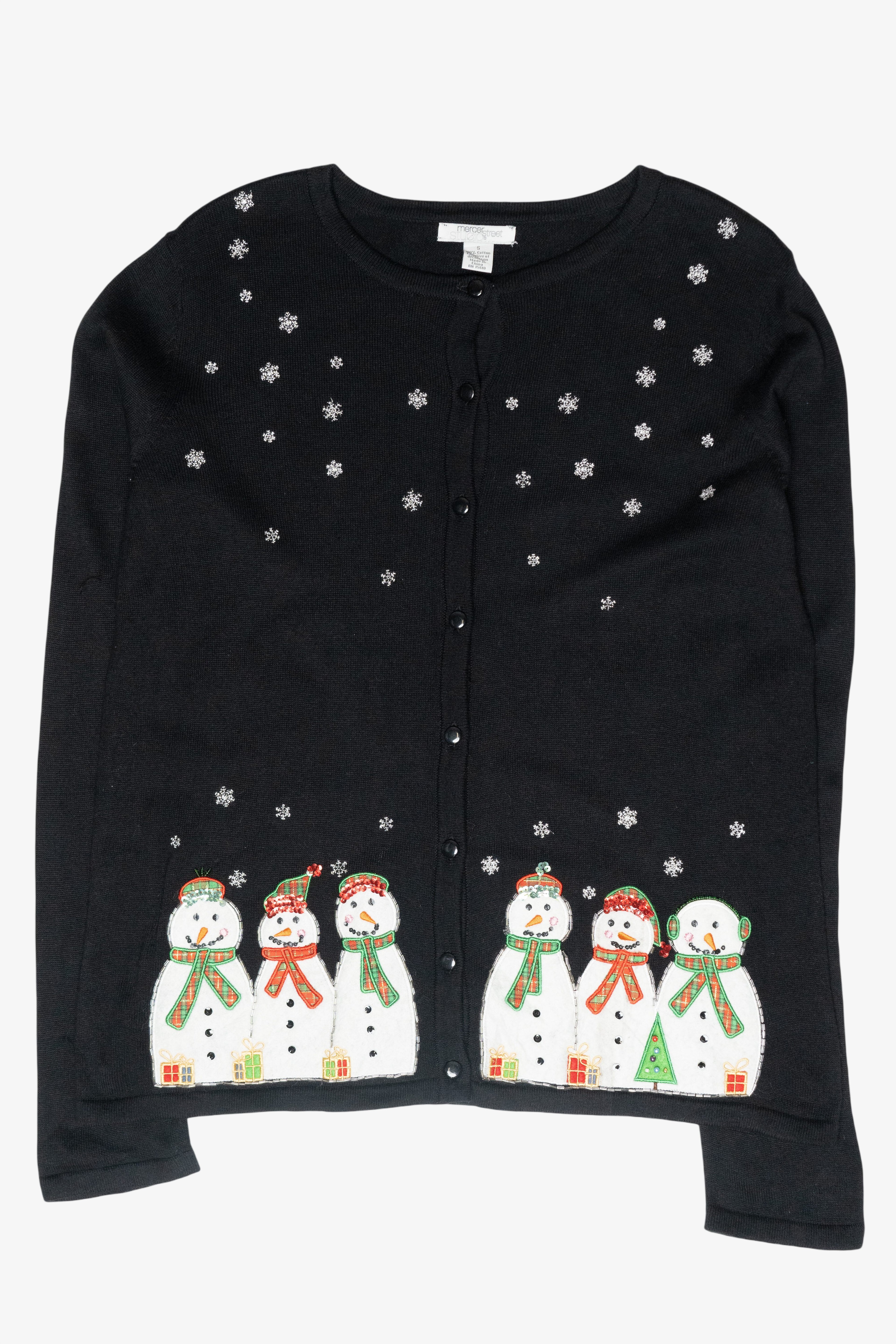 Snowmen Friends Vintage Ugly Christmas Sweater (2000s)