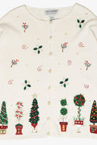 Holly Flowers Vintage Ugly Christmas Sweater (2000s)