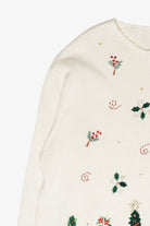 Holly Flowers Vintage Ugly Christmas Sweater (2000s)