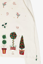 Holly Flowers Vintage Ugly Christmas Sweater (2000s)
