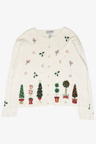Holly Flowers Vintage Ugly Christmas Sweater (2000s)