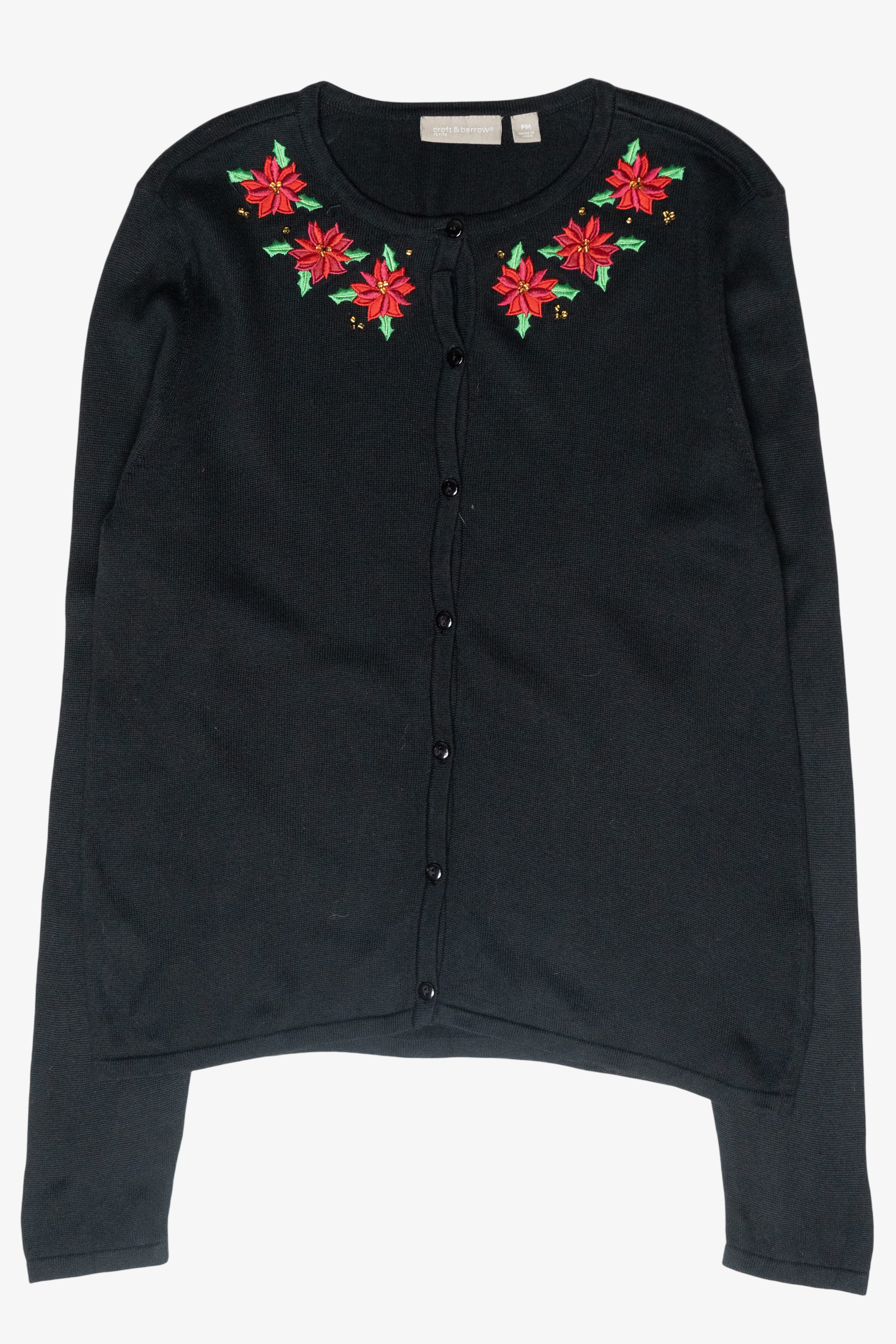 Holly Collar Vintage Ugly Christmas Sweater (2000s)
