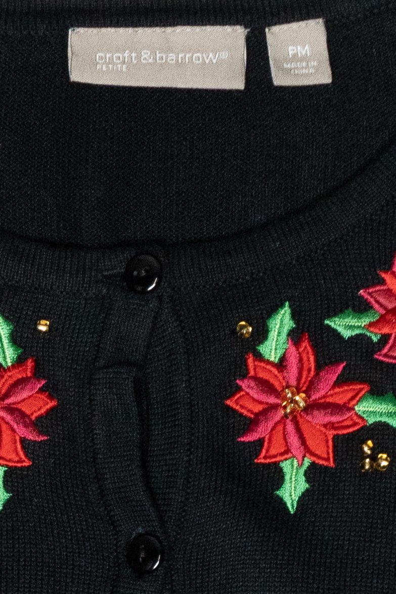 Holly Collar Vintage Ugly Christmas Sweater (2000s)