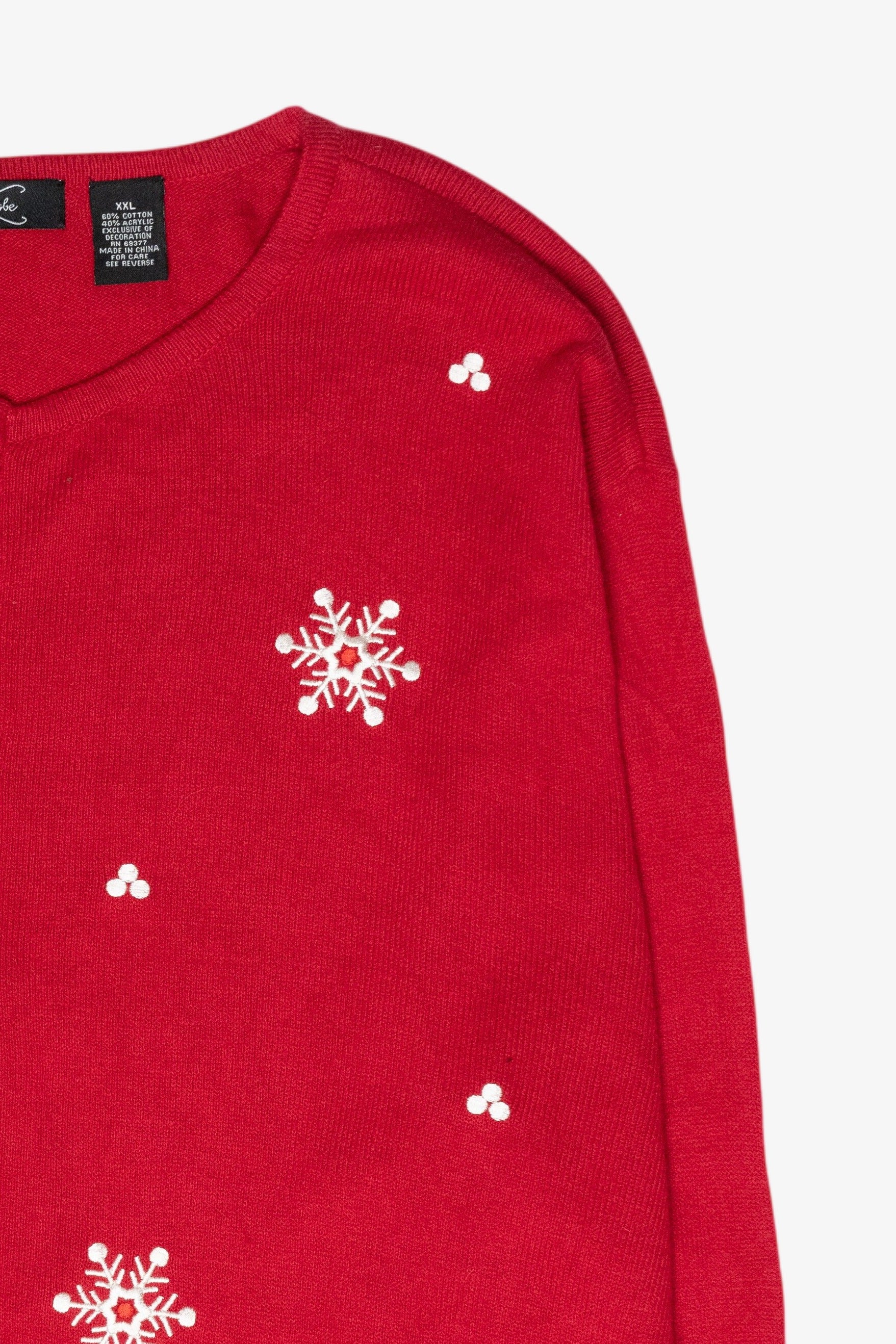 Cowboy Snowman Vintage Ugly Christmas Sweater (2000s)