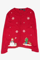 Cowboy Snowman Vintage Ugly Christmas Sweater (2000s)
